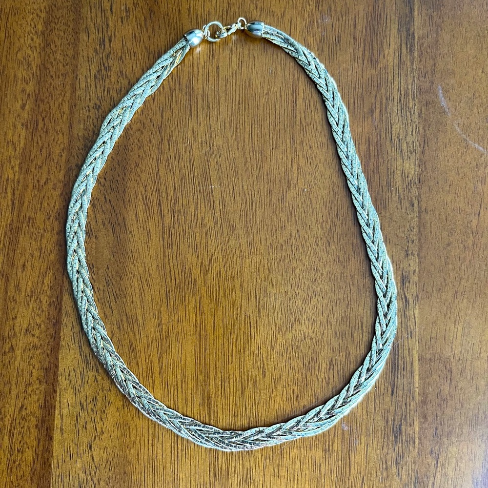 Vintage braided necklace excellent condition 18 inches